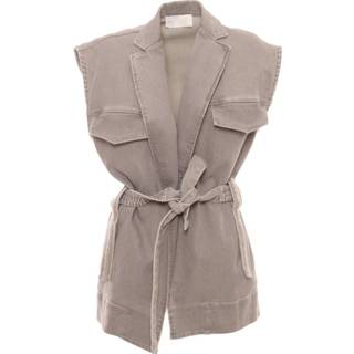 👉 Gilet grijs vrouwen denim grigio Fabiana Filippi , Dames