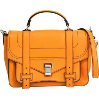 👉 Handtas oranje medium onesize vrouwen Pre-owned Satchel Handbag Proenza Schouler Vintage , Dames