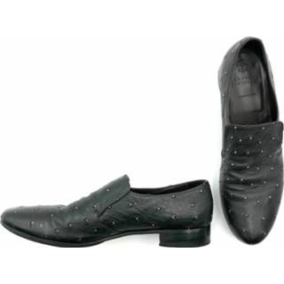 👉 Loafers zwart zilver vrouwen with silver studs Brunello Cucinelli Pre-owned , Dames