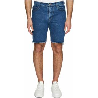 👉 Bermuda blauw XL mannen in denim con taglio vivo MTL Studio , Heren