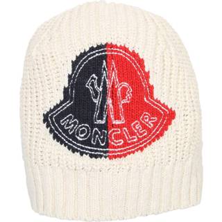 👉 Beanie beige onesize mannen Logo patch Moncler , Heren