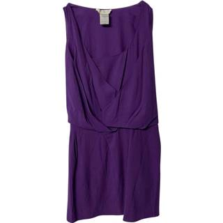 👉 Sleeveless paars vrouwen Draped Dress in Wool Chloé Pre-owned , Dames