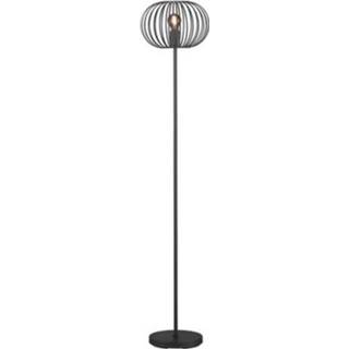 👉 Vloerlamp zwart Fischer & Honsel Mocca ⌀30cm E27 4003694403245
