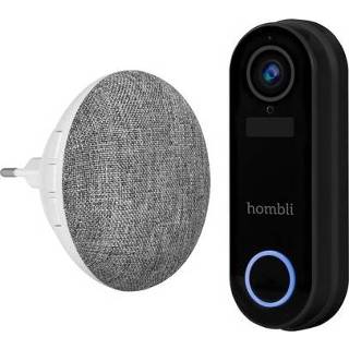 👉 Zwart Hombli Smart Doorbell 2 met Chime 8719323918405