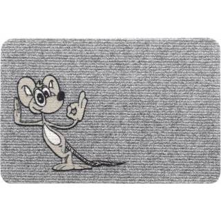 👉 Deurmat Flocky happy mouse 40x60cm 8712088205247