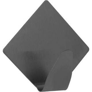 👉 Zwart Walteco zelfklevende vierkante haak 2 stuks 8592485086638