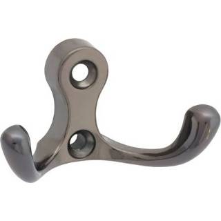 👉 Zwart nikkel Walteco dubbele haak Romero II 8592485079005
