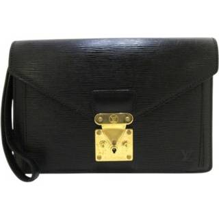 👉 Clutch zwart leather onesize vrouwen Pre-owned Louis Vuitton Vintage , Dames