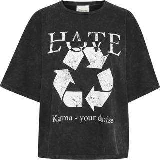 👉 Wardrobe zwart vrouwen Karma Boxy Tee My Essential , Dames