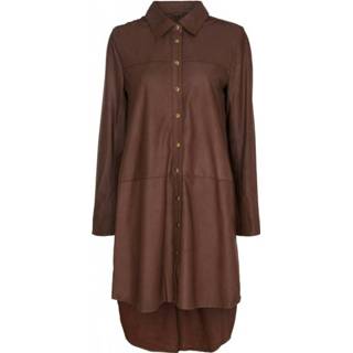👉 Oversized shirt bruin vrouwen Dress Skind 11112 Notyz , Dames 5712639306228