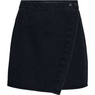 👉 Korte rok vrouwen zwart s Noisy May - April High Waist Denim Wrap Skirt 5715216150719