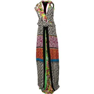 👉 Sleeveless zwart vrouwen silk patchwork dress Etro Pre-owned , Dames