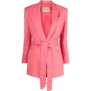 👉 Riem roze vrouwen Over Jacket With Belt Twinset , Dames