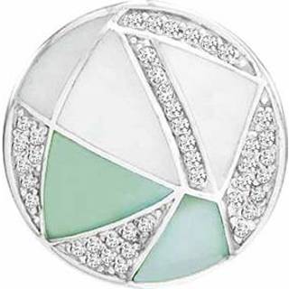 👉 Zirkonia active donkergroen MY iMenso Triangle Mosaic Green Shell 24mm insignia