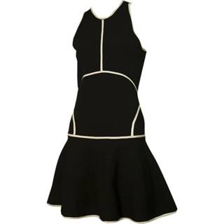 👉 Sleeveless zwart vrouwen Black Elasticated Fitted Top A-Line Skirt Mini Dress Dsquared2 Pre-owned , Dames