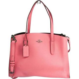 👉 Schoudertas roze leer onesize vrouwen Charlie 25137 leren voor dames, draagtas Coach Pre-owned , Dames