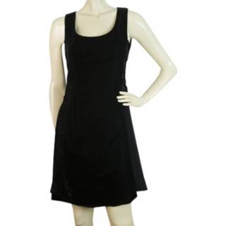 👉 Sleeveless zwart vrouwen Pre-owned Criss Cross Sides Mini Length Tank Dress Celine Vintage , Dames