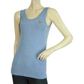 👉 Sleeveless blauw vrouwen Womans Tank Heart Logo Dsquared2 Pre-owned , Dames