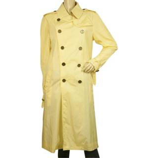👉 Regenjas geel vrouwen Pre-owned Raincoat Mac Trench Jacket Co Burberry Vintage , Dames