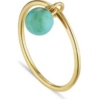 👉 Bermuda turkoois blauw zilver vrouwen Turquoise Ring, gold-plated sterling silver Jane Kønig , Dames