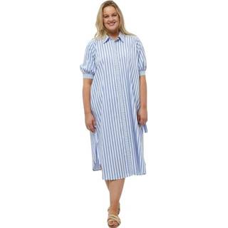 👉 Blauw vrouwen Elisa skjortekjole Curve Peppercorn , Dames