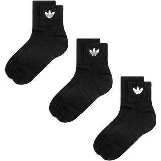 👉 Sock zwart XL unisex MID Ankle Socks 3-Pack Adidas ,