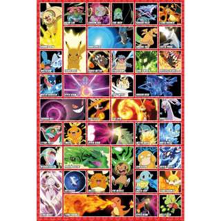 👉 Poster meerkleurig unisex Hoofdmateriaa Papier Pokémon - Moves 5028486358762