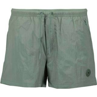 👉 Swimshort groen XL mannen Waxed crincle swimshorts Airforce , Heren