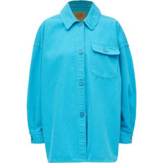 👉 Overshirt blauw vrouwen aus Baumwolle American Vintage , Dames 3608290772149