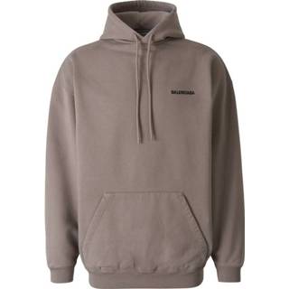 👉 Hoodie grijs m mannen Cotton Balenciaga , Heren