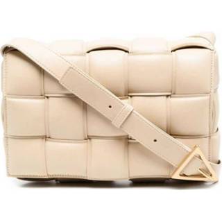 👉 Schoudertas beige small onesize vrouwen Padded Cassette Shoulder Bag Bottega Veneta , Dames