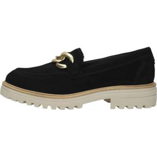 👉 Moccasins suède vrouwen zwart Tamaris - Moccasin 2600044153786