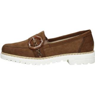 👉 Moccasins suède vrouwen cognac Rieker - Moccasin 4060596262165 2600025313642 2600025273649