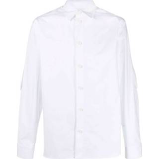👉 Longsleeve wit mannen Button-up long-sleeve shirt Bottega Veneta , Heren