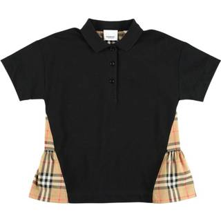 👉 Poloshirt zwart vrouwen Polo shirt with contrasting color panels Burberry , Dames