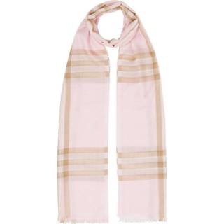 👉 Roze wol onesize vrouwen Lightweight IJK DE Zijdesjaal Burberry , Dames 5045559155783