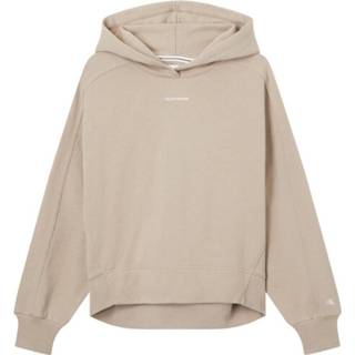 👉 Hoodie beige m vrouwen Micro branding Calvin Klein , Dames 8719853567012