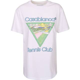 👉 Print T-shirt wit l vrouwen Tennis Club Casablanca , Dames