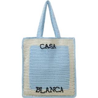 👉 Blauw onesize vrouwen Crochet Tote Bag Casablanca , Dames