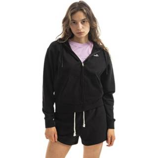 👉 Sweatshirt zwart l vrouwen Hooded Full Zip 114921 Kk001 Champion , Dames