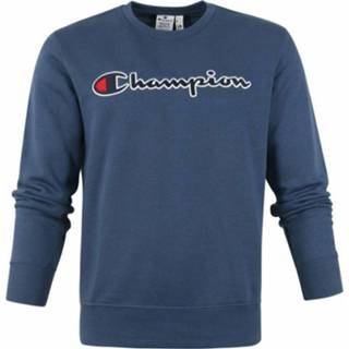 Sweater blauw l mannen Script Logo Champion , Heren