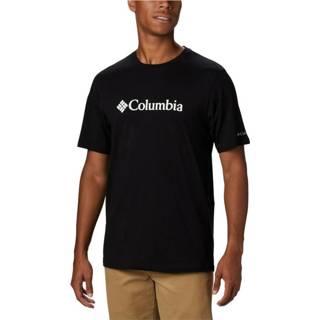 👉 Columbia - CSC Basic Logo Short Sleeve - T-shirt maat 5X - Wide, zwart/bruin