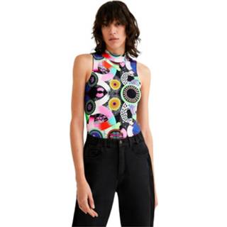 👉 Tanktop wit XL vrouwen Tank-Top coloured Desigual , Dames