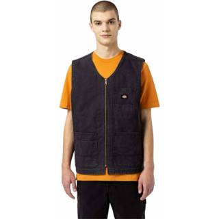 👉 Gilet zwart canvas XL mannen Duck Summer Vest Dickies , Heren 1657989460517