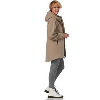 👉 Beige active vrouwen Happy Rainy Days Regenparka Dames Malaga