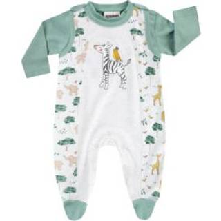 👉 JACKY Romper set 1 stuk ANIMAL FRIENDS off white /green