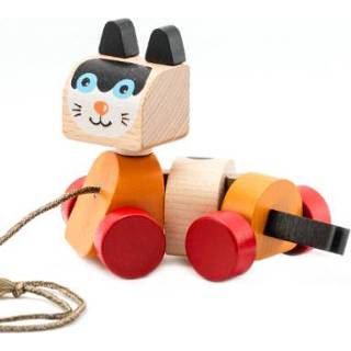 👉 Trekspeelgoed meisjes kleurrijk Cubika Katten 4823056513616