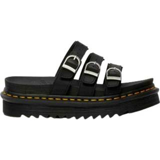 👉 Sandaal zwart leather vrouwen Blaire Slide Sandals Dr. Martens , Dames