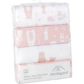 👉 Handdoek roze meisjes kinderen Kindsgard Boerendoekjes 4-pack 4002843023556