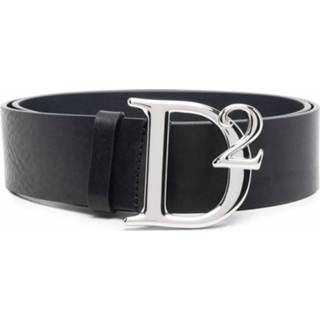 👉 Riem zwart mannen Logo-buckle belt Dsquared2 , Heren